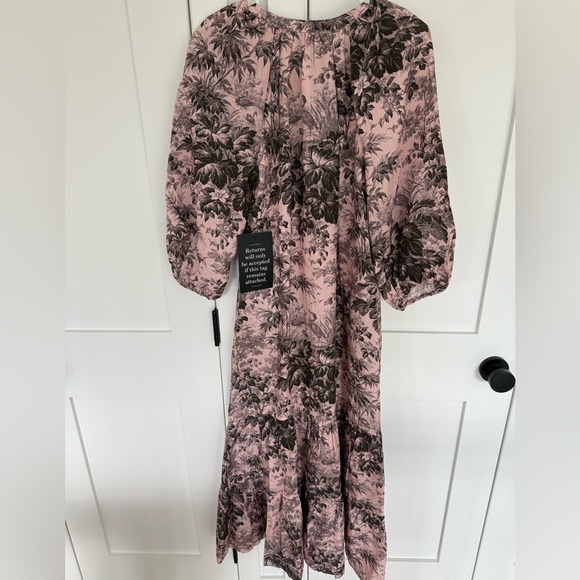 Tuckernuck Lilac Pink Pressed Powder Toile Lyles Dress - Picture 6 of 10